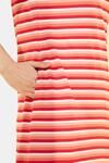 Amante Lounge Laze Dress - Coral Stripes — thumbnail 5